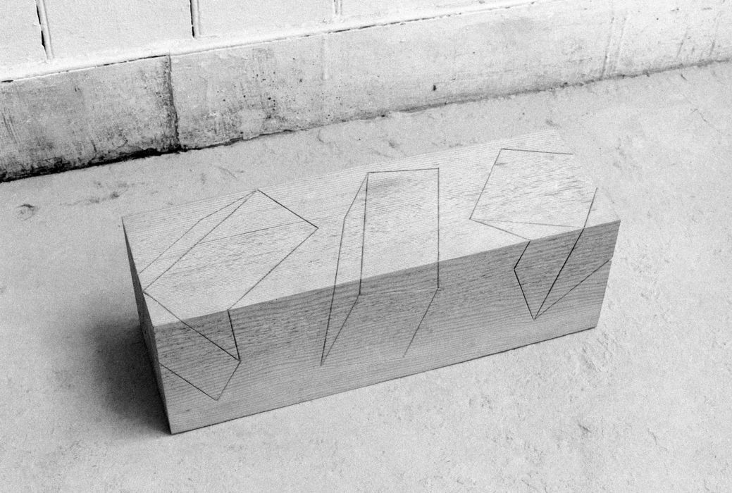 drawing on a block