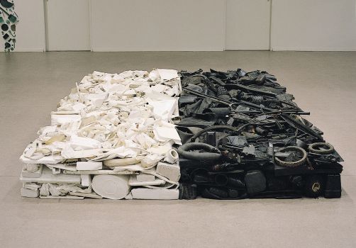 Black and white stack