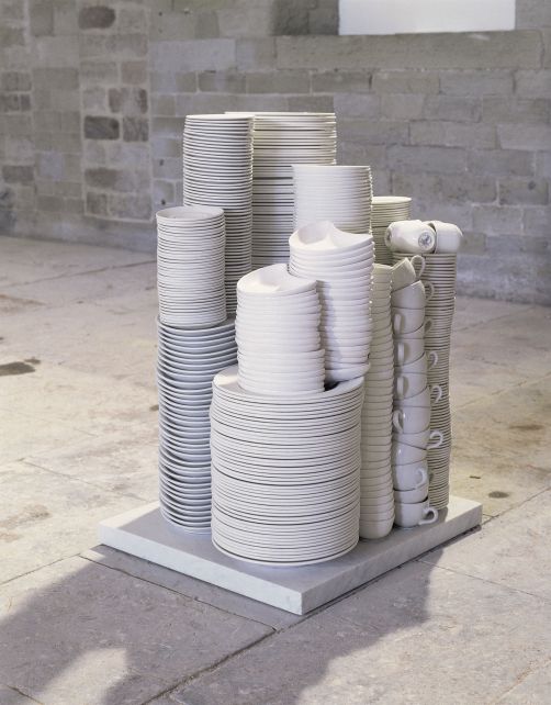 crockery stacks